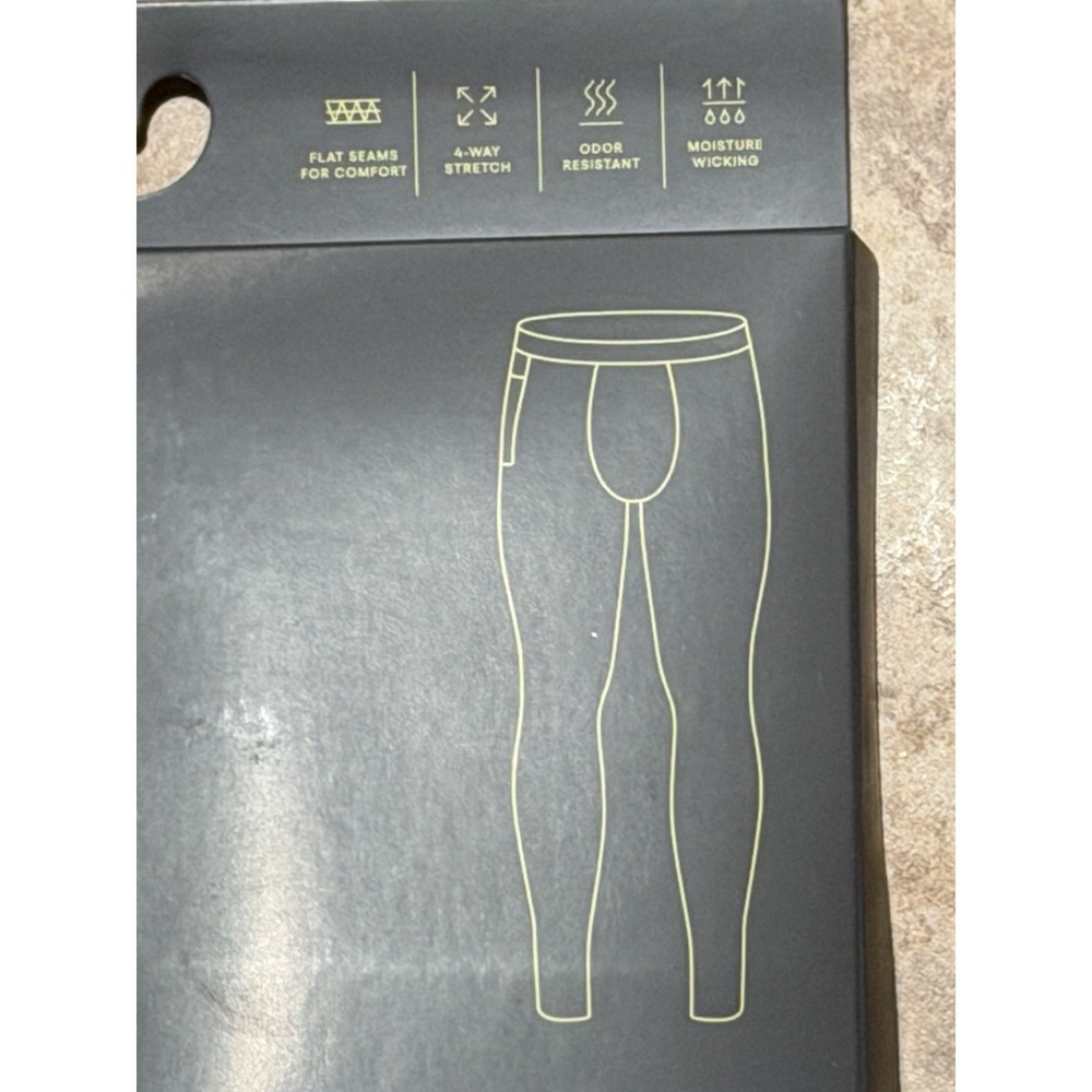 Men's Mid-Weight Thermal Pants ~ All In Motion ~ Black ~ Size M (32-34) ~ NWT ~ - Picture 4 of 6